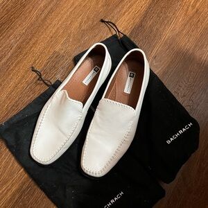 Bachrach Men's Classic White Slip-On Loafers